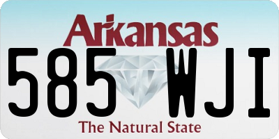 AR license plate 585WJI