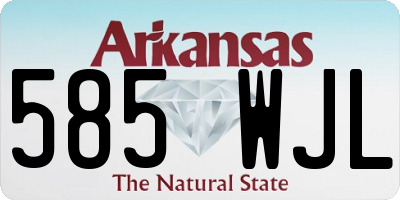 AR license plate 585WJL