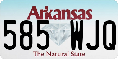 AR license plate 585WJQ