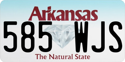 AR license plate 585WJS