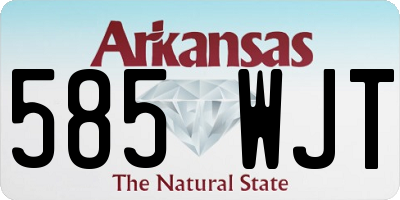 AR license plate 585WJT