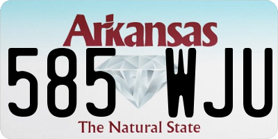 AR license plate 585WJU