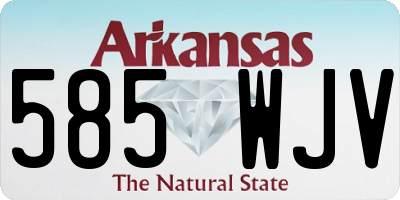 AR license plate 585WJV