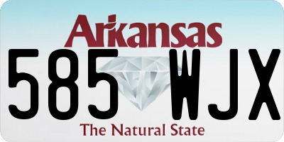 AR license plate 585WJX