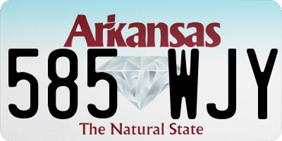 AR license plate 585WJY