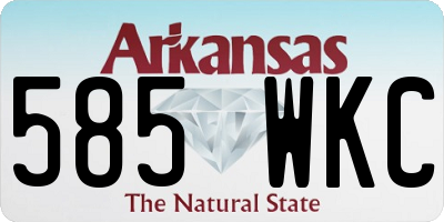 AR license plate 585WKC