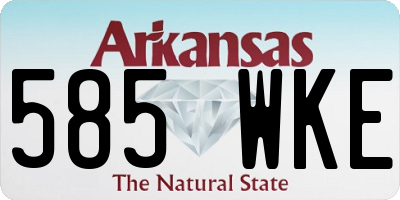 AR license plate 585WKE