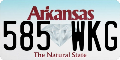AR license plate 585WKG