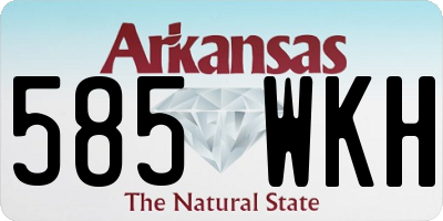 AR license plate 585WKH