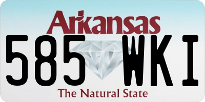 AR license plate 585WKI
