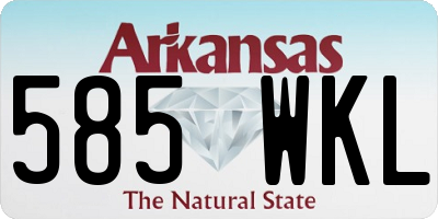 AR license plate 585WKL