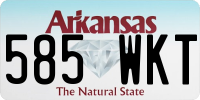 AR license plate 585WKT