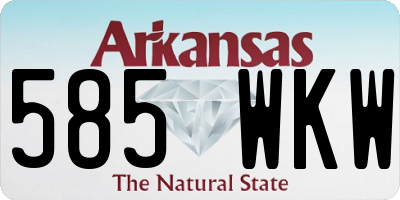 AR license plate 585WKW