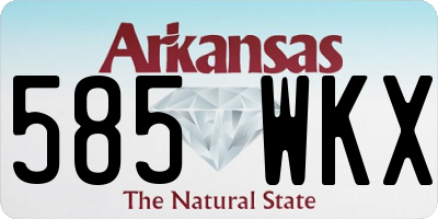 AR license plate 585WKX
