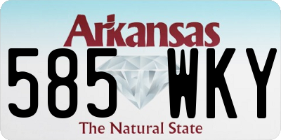 AR license plate 585WKY