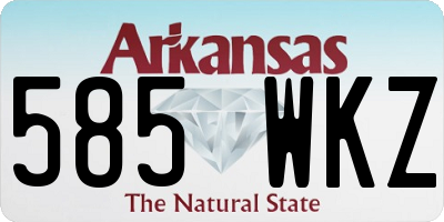 AR license plate 585WKZ