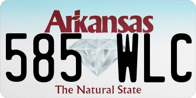 AR license plate 585WLC