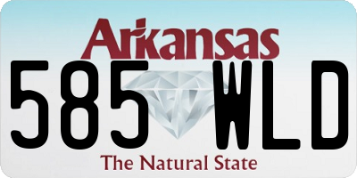 AR license plate 585WLD