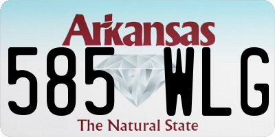 AR license plate 585WLG