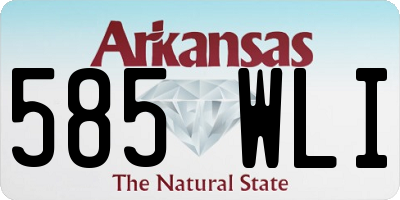 AR license plate 585WLI