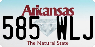 AR license plate 585WLJ