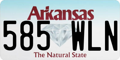 AR license plate 585WLN