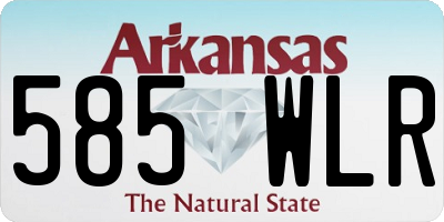 AR license plate 585WLR