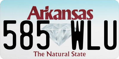 AR license plate 585WLU
