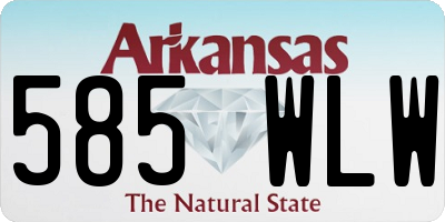 AR license plate 585WLW