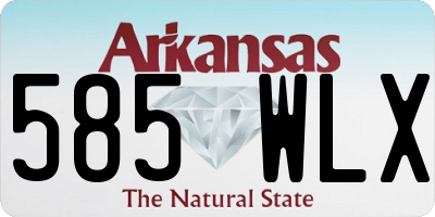 AR license plate 585WLX