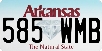 AR license plate 585WMB