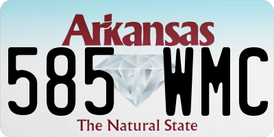 AR license plate 585WMC