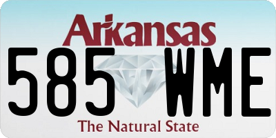 AR license plate 585WME