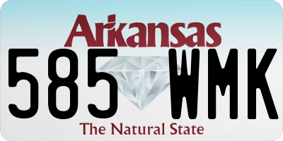 AR license plate 585WMK