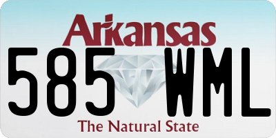 AR license plate 585WML