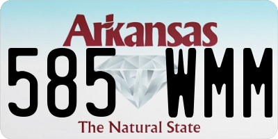AR license plate 585WMM
