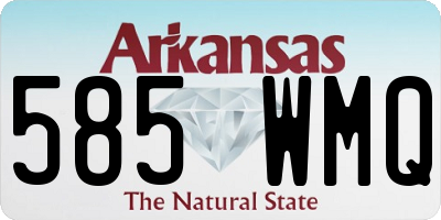 AR license plate 585WMQ