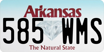 AR license plate 585WMS