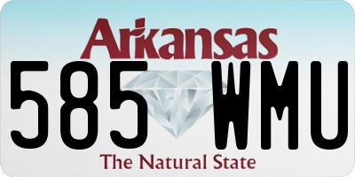 AR license plate 585WMU