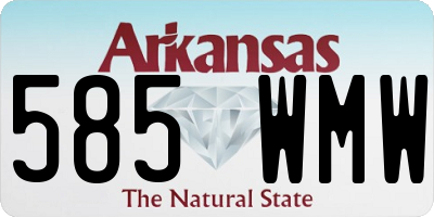 AR license plate 585WMW