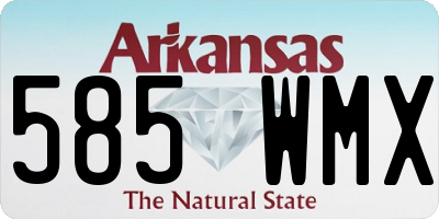 AR license plate 585WMX