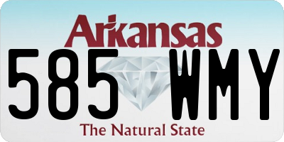 AR license plate 585WMY