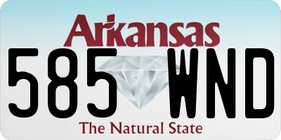 AR license plate 585WND