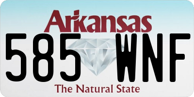 AR license plate 585WNF