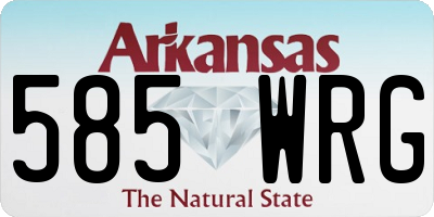AR license plate 585WRG