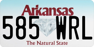 AR license plate 585WRL