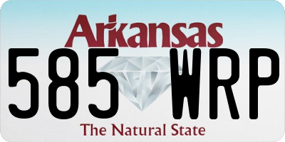AR license plate 585WRP