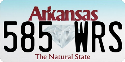 AR license plate 585WRS