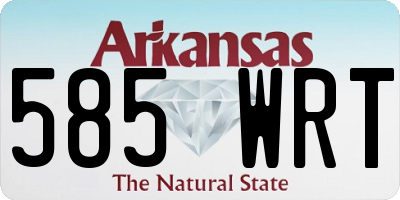 AR license plate 585WRT