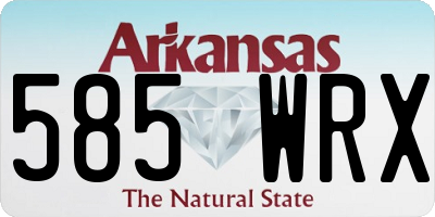 AR license plate 585WRX